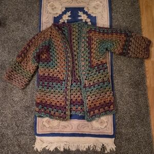 Multicolor Crochet Cardigan